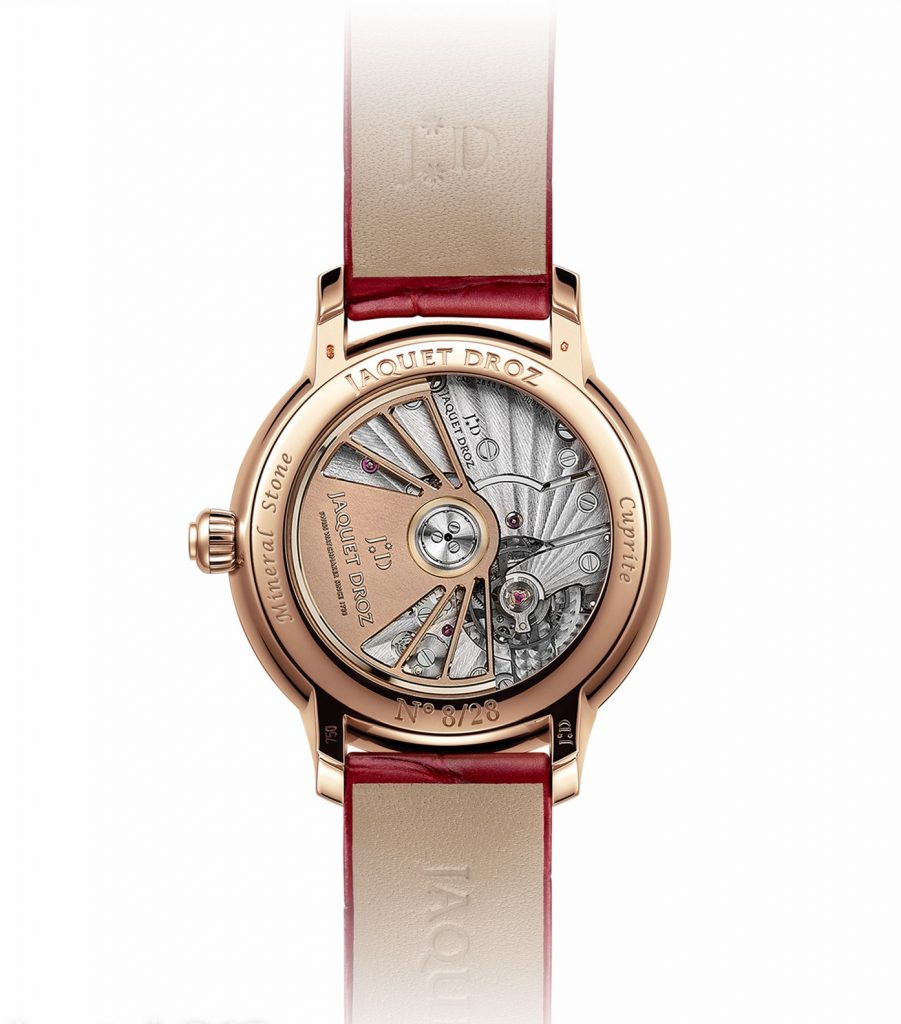 Red Leather Straps Jaquet Droz Petite Heure Minute Replica Watches For ...