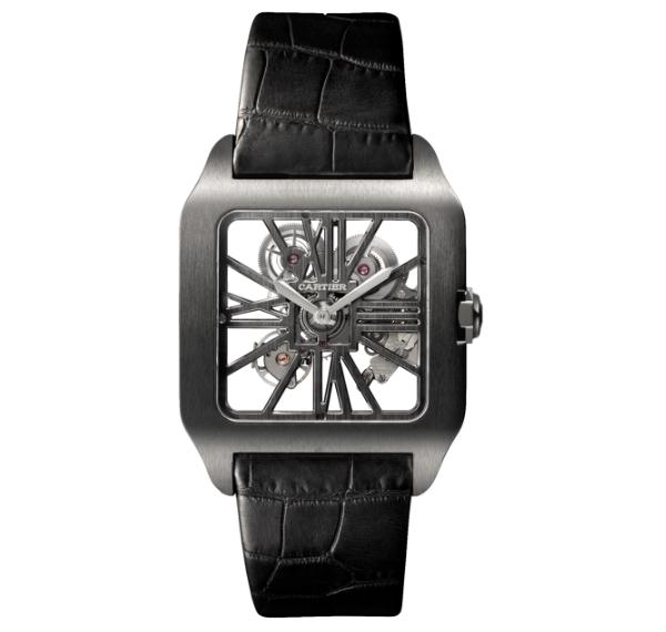 The titanium copy watches have skeleton dials.
